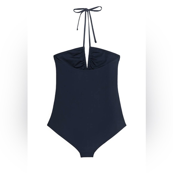 J.CREW ONE PIECE BLACK SWIMSUIT HALTER NECK WOMEN TUMMY CONTROL PLUS SIZE 3X - Picture 5 of 9